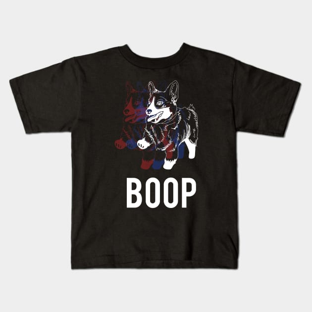 BOOP Corgi Kids T-Shirt by Sending Spell